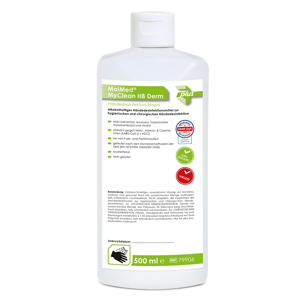 MaiMed MyClean HB-Derm Händedesinfektion – 500 ml