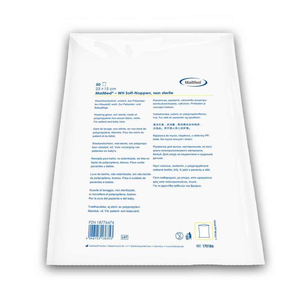 MaiMed Waschhandschuh-Soft Noppen - 50 Stück