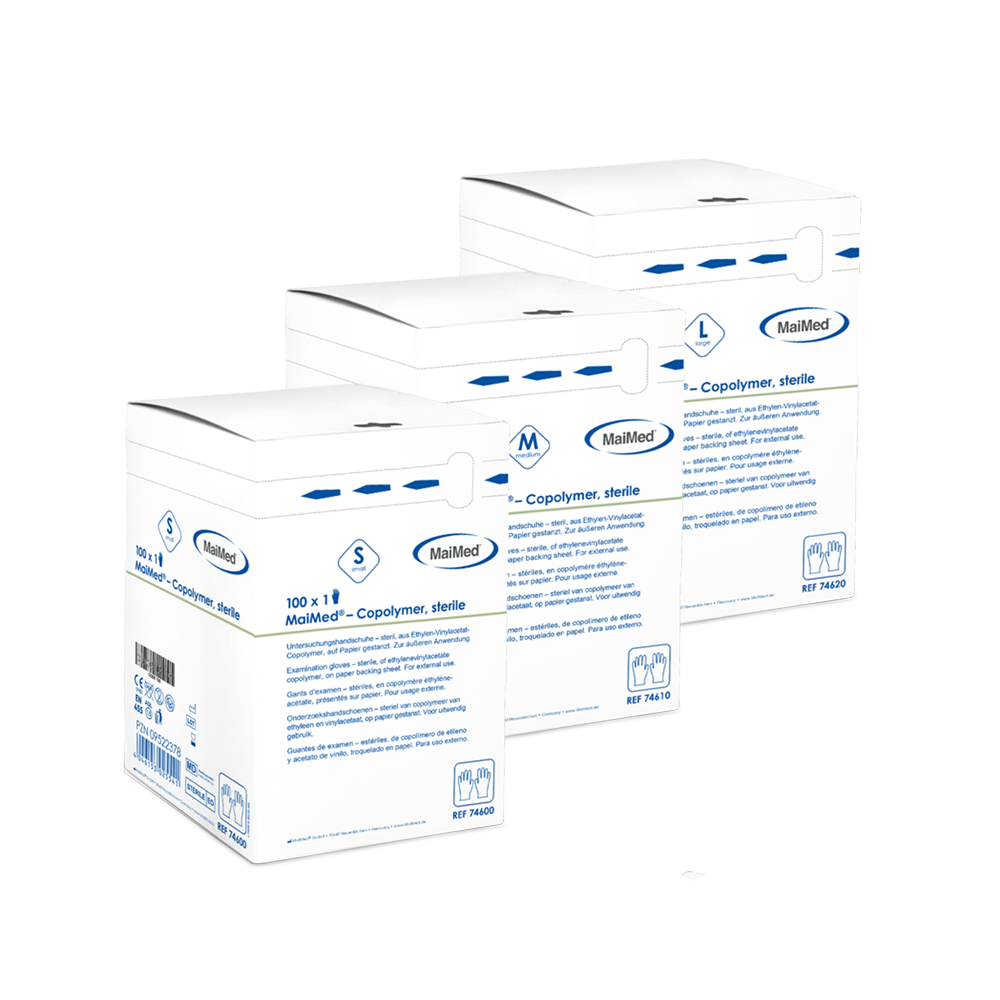 MaiMed Copolymer Sterile – Einmalhandschuhe, steril – 100 Stück