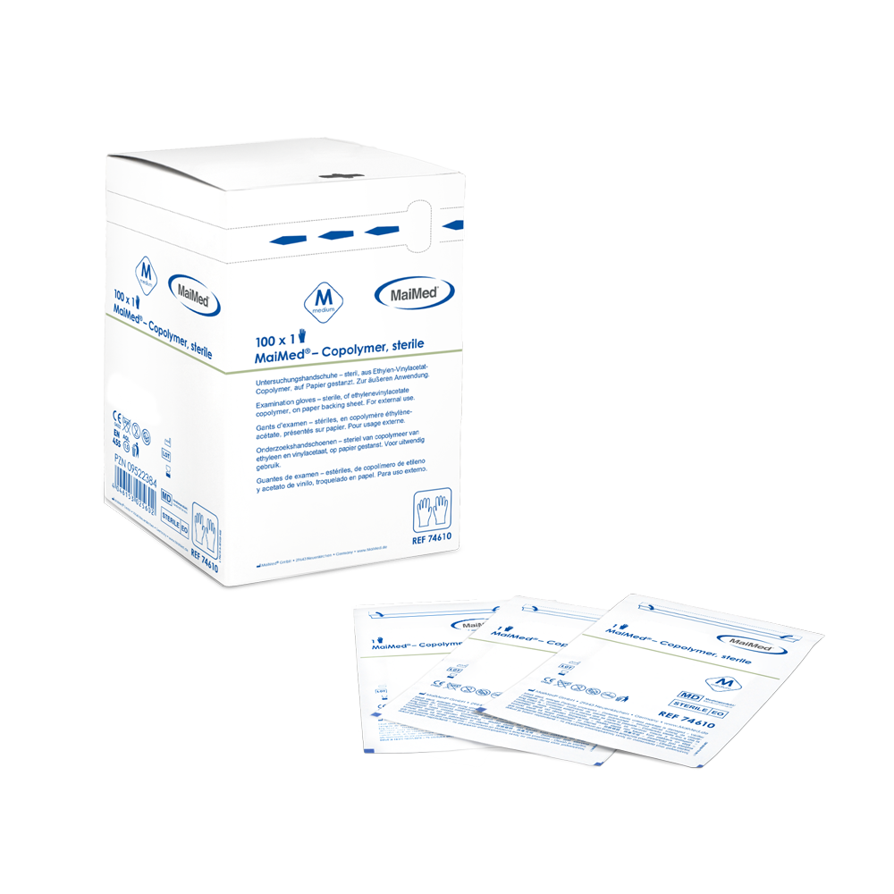 MaiMed Copolymer Sterile – Einmalhandschuhe, steril – 100 Stück