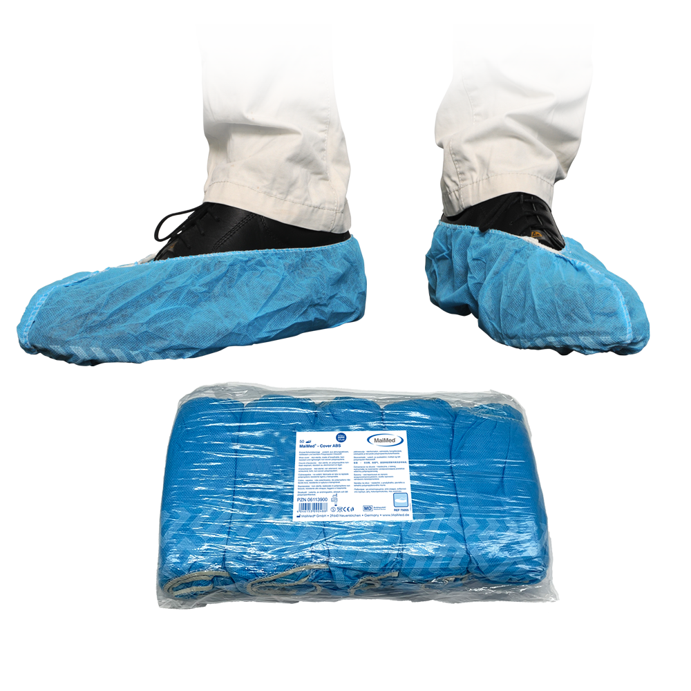MaiMed Cover ABS Schuhüberzieher – PP-Vlies – Einweg mit Anti-Rutsch-Sohle - 50 Stk.