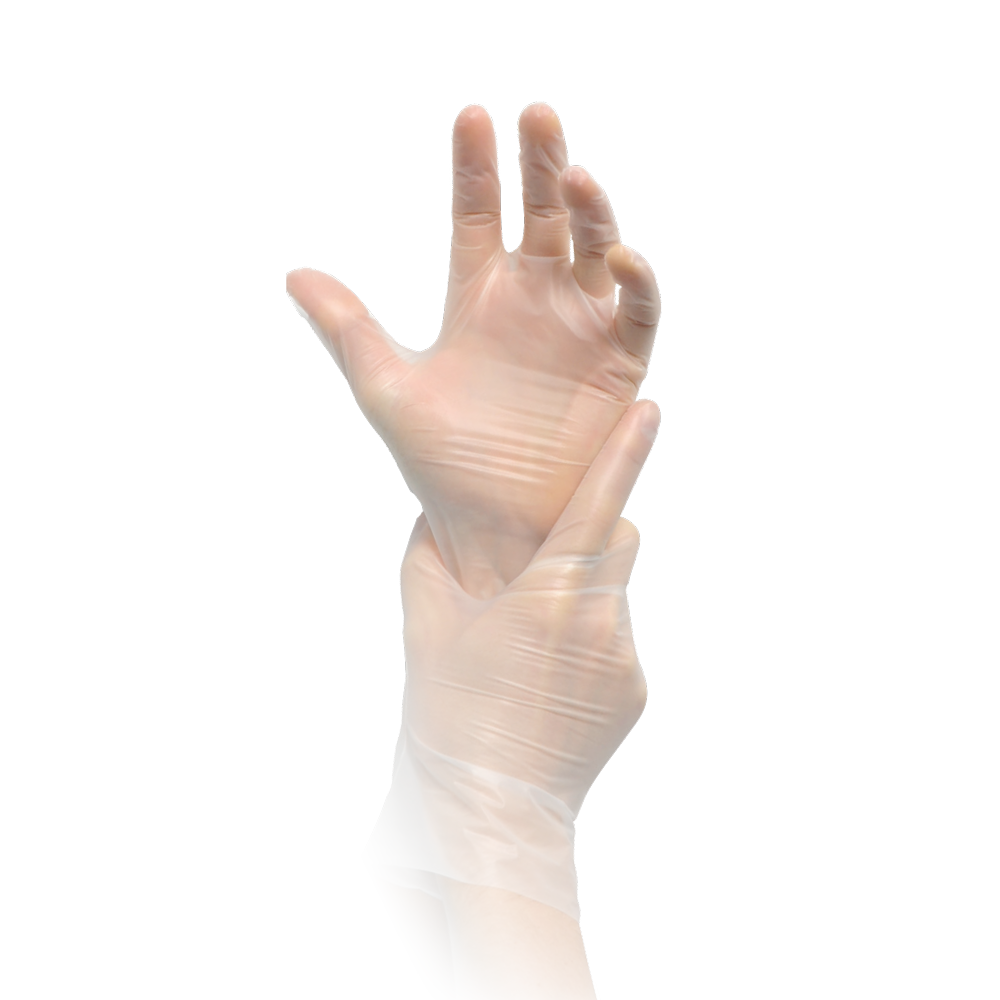 MaiMed evolution white (transparent) – PE-Einmalhandschuhe (200 Stück)