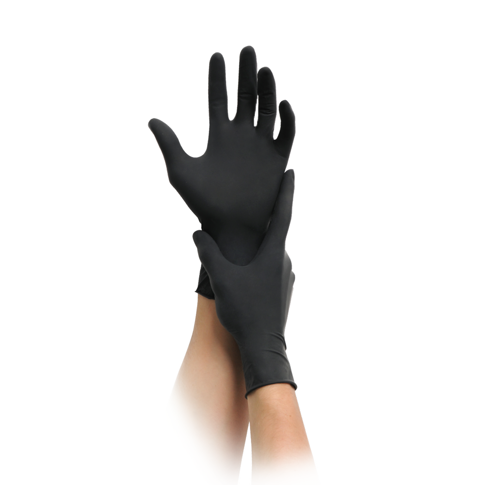 MaiMed Nitril Black Nitrilhandschuhe puderfrei – 100 Stück