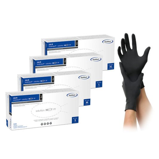 MaiMed Solution NEXT PF – Nitrilhandschuhe (200 Stück) Black